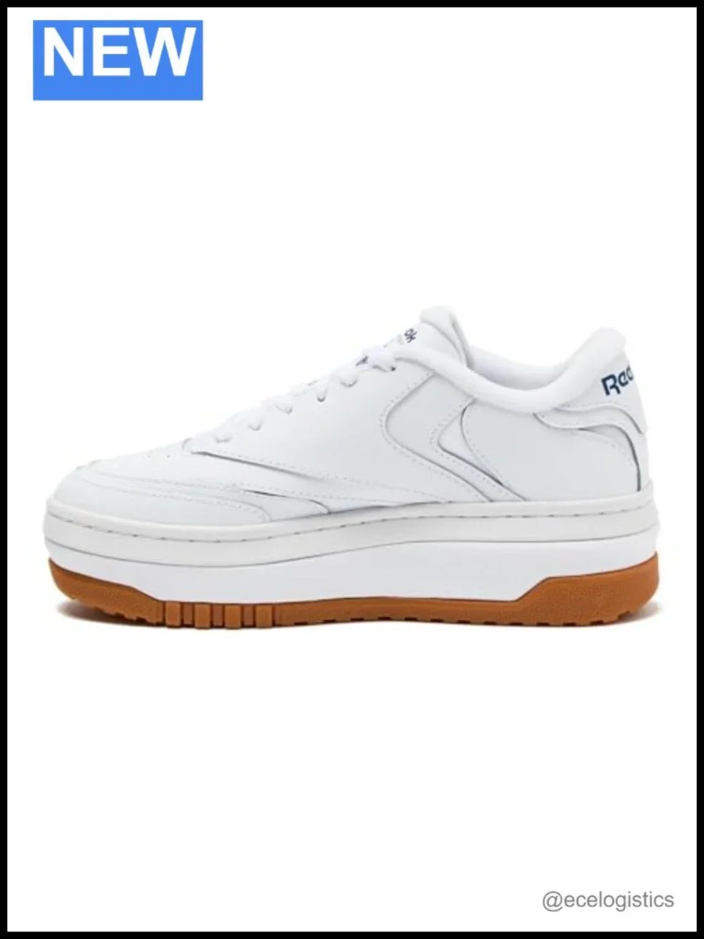 White Leather Platform Sneakers - Chunky Casual Tennis Shoes for Women - 2